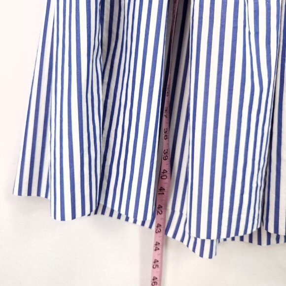 Mark D Sikes Stripped Midi Dress With Open Back Womens Size 2 Pockets - Picture 6 of 16